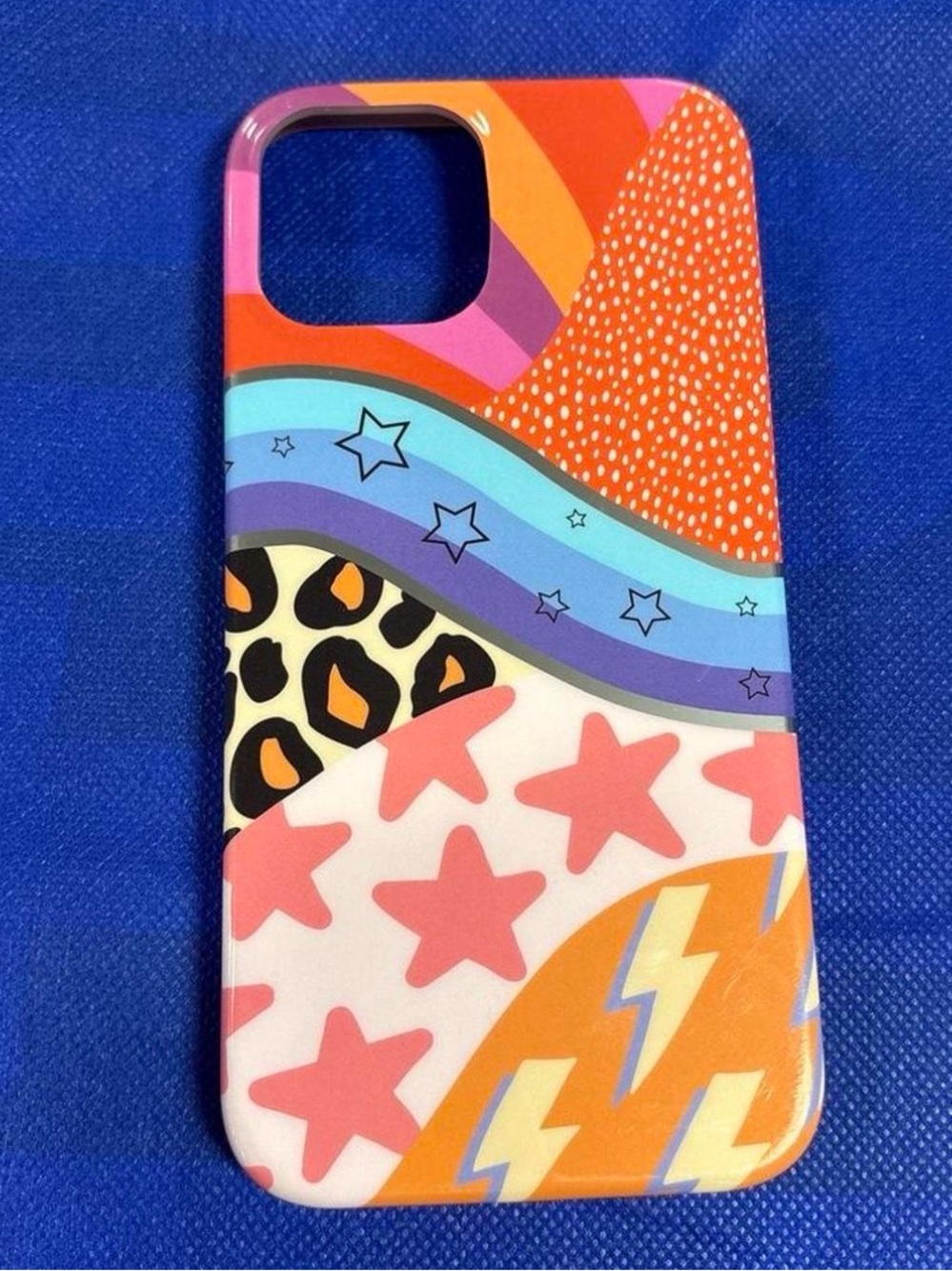 Colorful Patterned Phone Case - Multi-Color